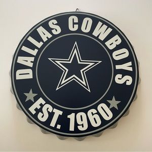 Dallas Cowboys Bottle Cap Sign